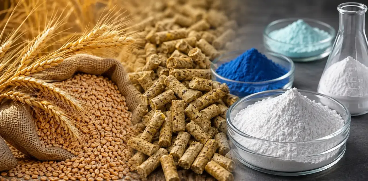 Сыпучие продукты, транспортируемые Simatek — зерно, пеллеты и порошки